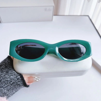 New Cat Eye Retro Fashion Sunglasses for Women Ins UV400 Vintage  UV400 Sun Glasses Gafas De Sol Vintage Sunglass Para Mujer