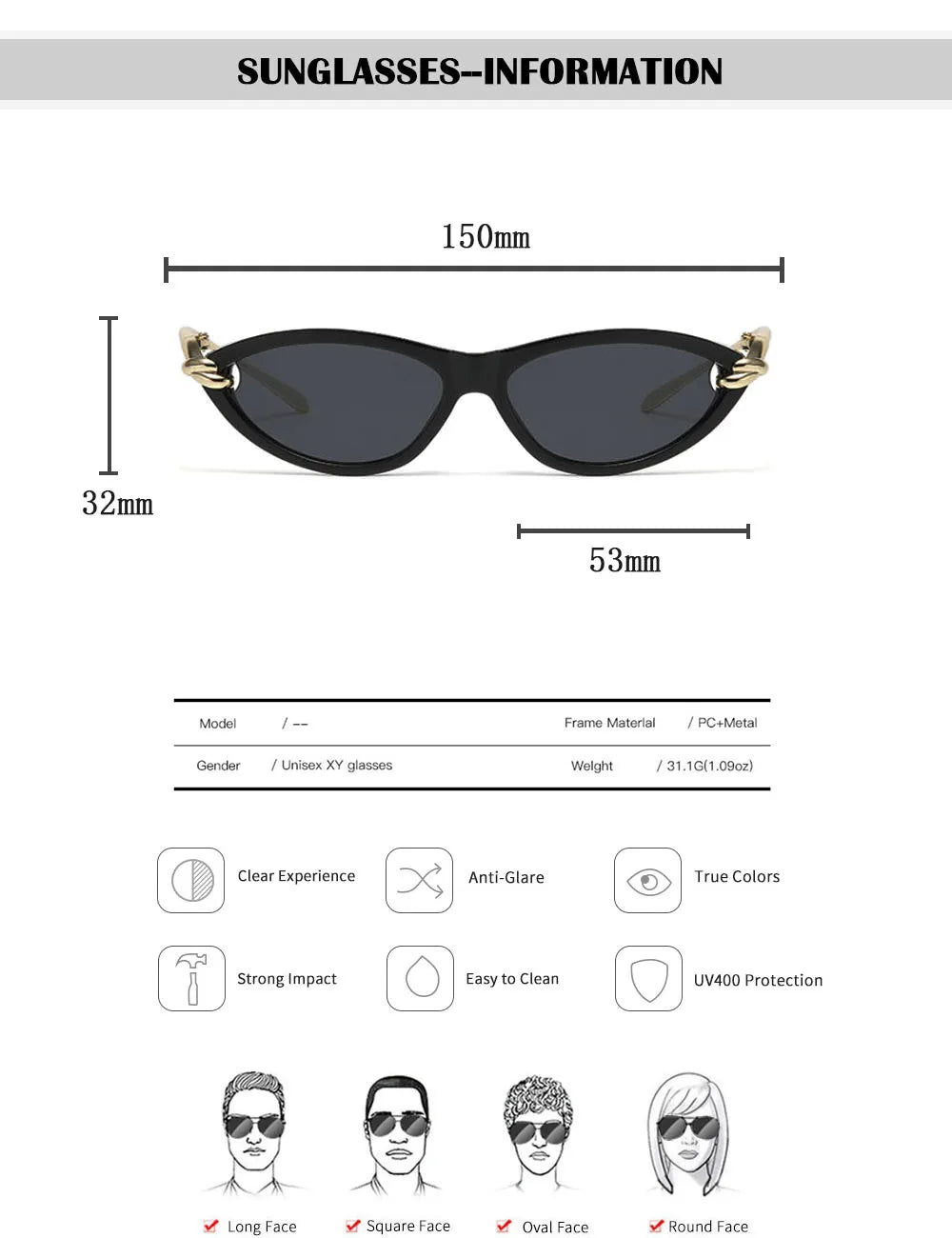 Fashion Oval Sunglasses Women 2026 Luxury Vintage New Cat Eye Sunglass Glasses Luxe Lunette Soleil Femme Lentes De Sol Mujer