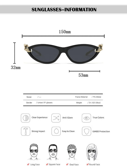Fashion Oval Sunglasses Women 2026 Luxury Vintage New Cat Eye Sunglass Glasses Luxe Lunette Soleil Femme Lentes De Sol Mujer