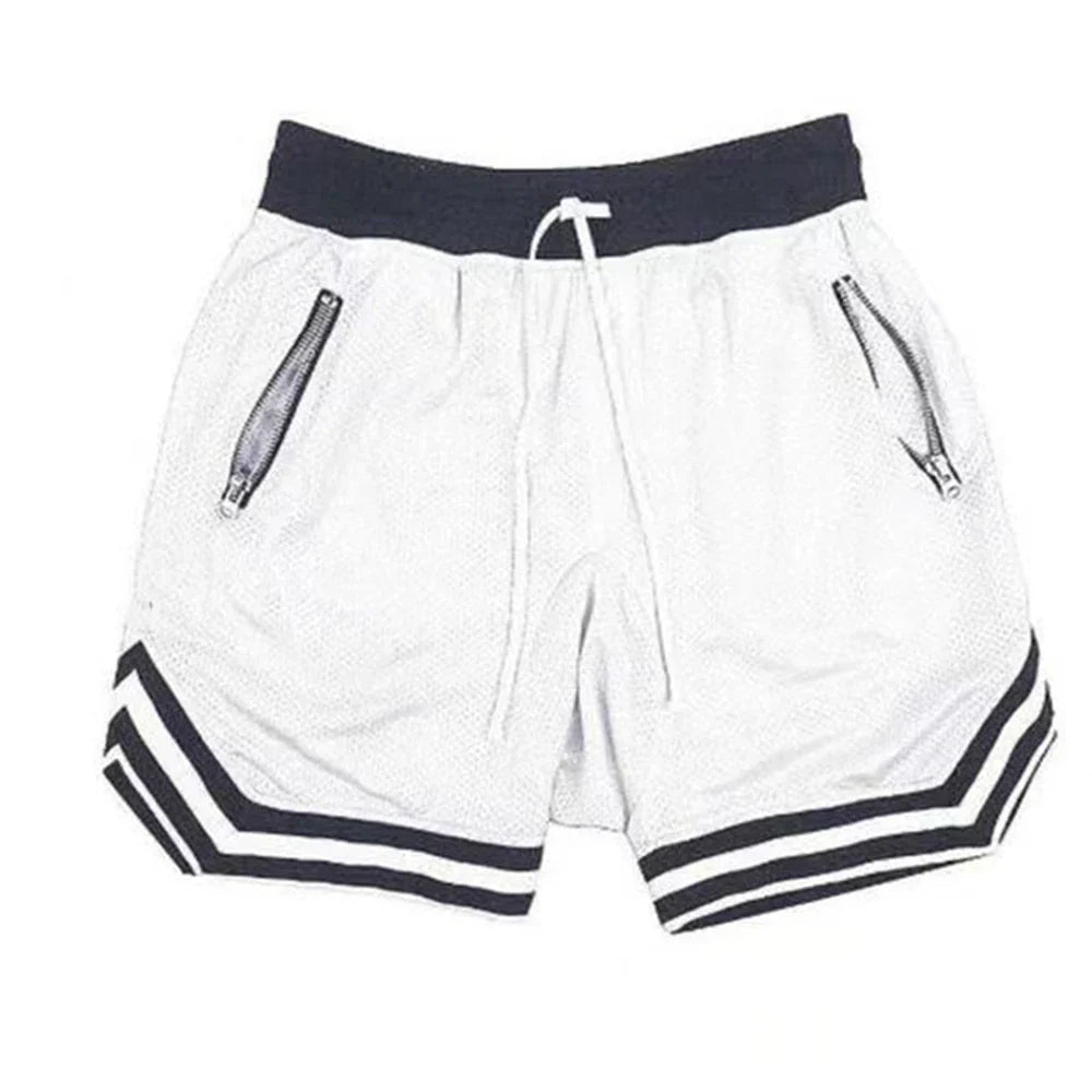 Mens Fire Red Shorts Casual Basketball Shorts Gym Fitness Short Joggers Shorts Workout Bodybuilding Breathable Board Shorts Male