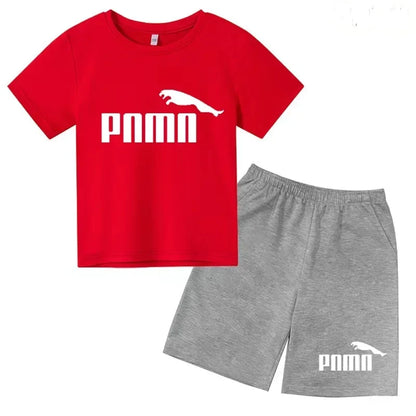 Des vêtements esthétiques pour les enfants de 3 à 12 ans, T-shirt imprimé avec des lettres, blouse à manches courtes et pantalon