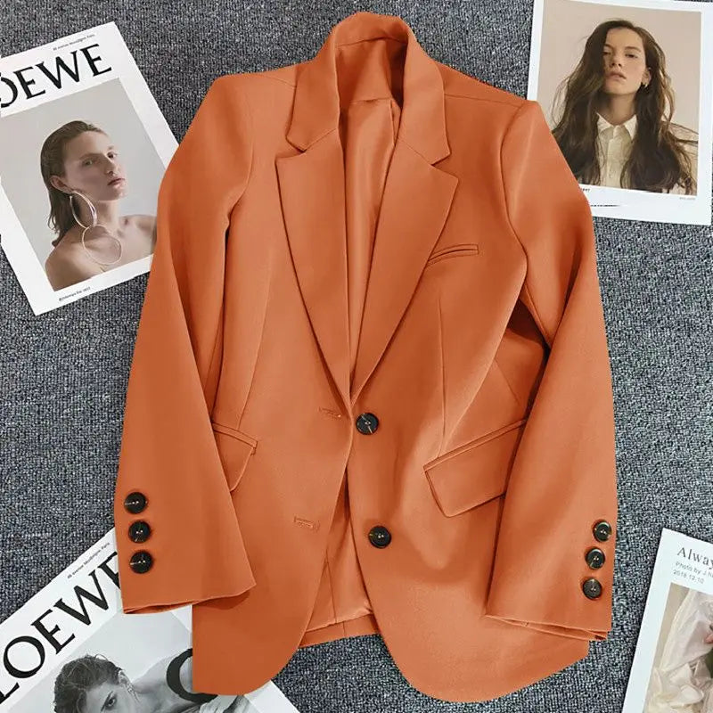 New Spring Suit 2025 Suit Jacket for Women with Small Temperament and High-end Feel Loose Casual Chic Elegant Fashion Coat Top