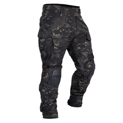 2025 Tactical Pant Combat Pants with Knee Pads Sport Trousers Camo Training Hunting Cargo Pants Men Multicam Clothing Breathable