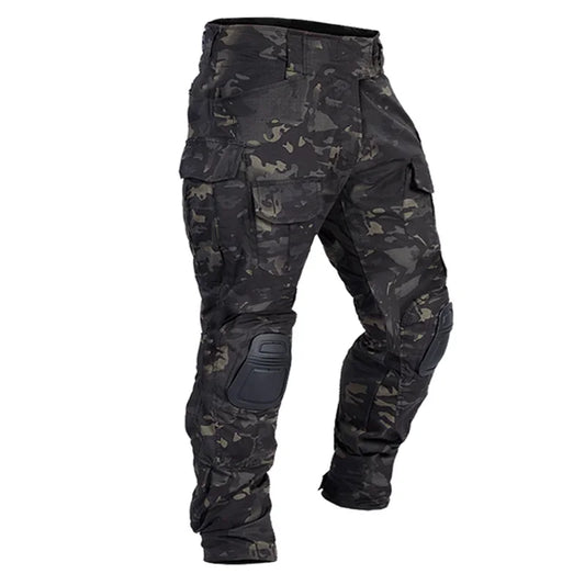 2025 Tactical Pant Combat Pants with Knee Pads Sport Trousers Camo Training Hunting Cargo Pants Men Multicam Clothing Breathable