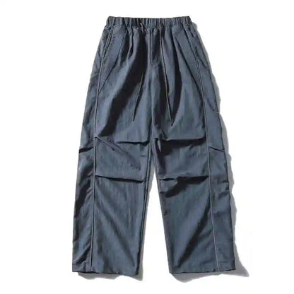 Korean Streetwear Waterproof Outdoor Utility Cargo Pants For Men Quick Dry Adjustable Hem Oversized Sport Casual Pants Trendy