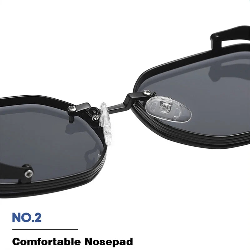 Square Punk Sunglasses For Men 2023 Luxury Steampunk Vintage Fashion Glasses Retro Shades Lunette De Soleil Homme Gafas De Sol