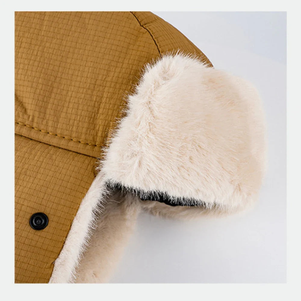 Russian Hat Thick Warm Winter Hat Men Women Fluffy Fur Hat with Mask Male Female Snow Ski Trapper Earflap Cap Bomber Hats