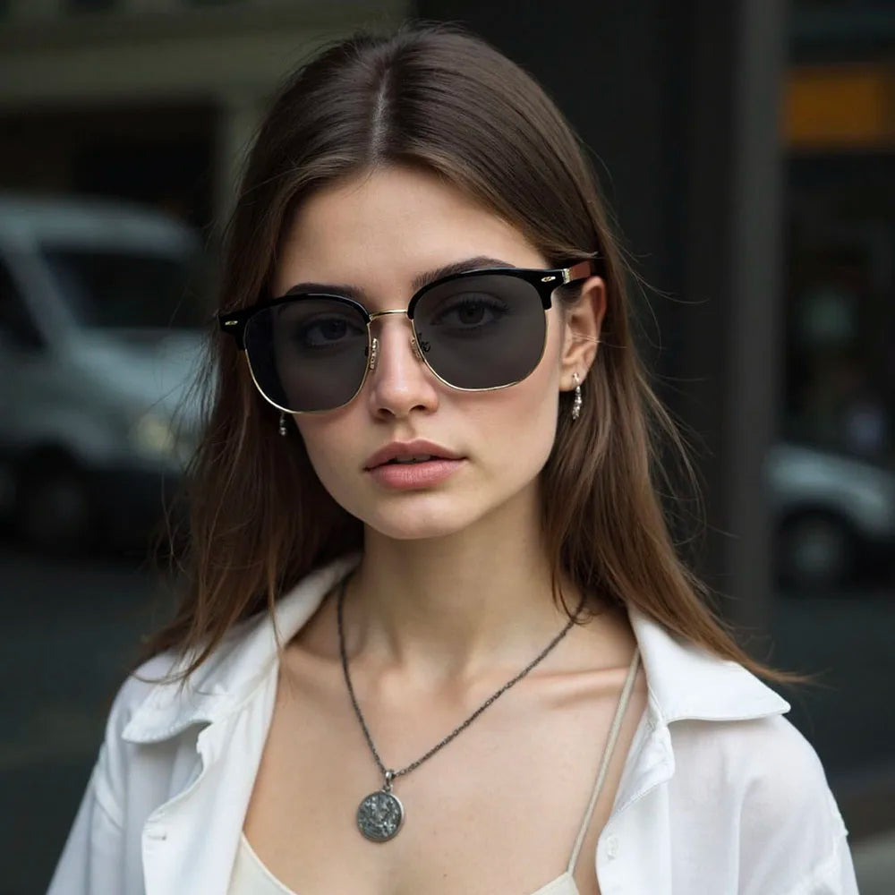 2025 Sunglass Men Sunscreen Vintage Sunglasses Women Trendy Retro Fashion Glasses Luxe Lunette Soleil Femme Gafas De Sol Hombre
