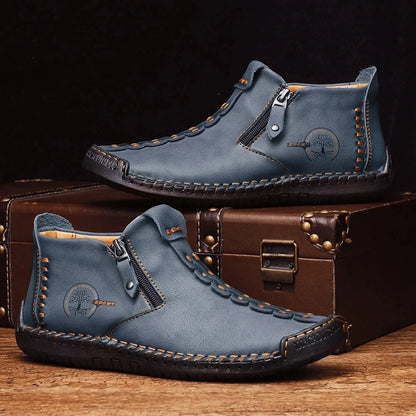 2026 New Style Comfortable Loafers Fashion Ethnic Style Casual Shoes Men's Slip-on Spring Breathable Boots Plus Size Ankle Boots