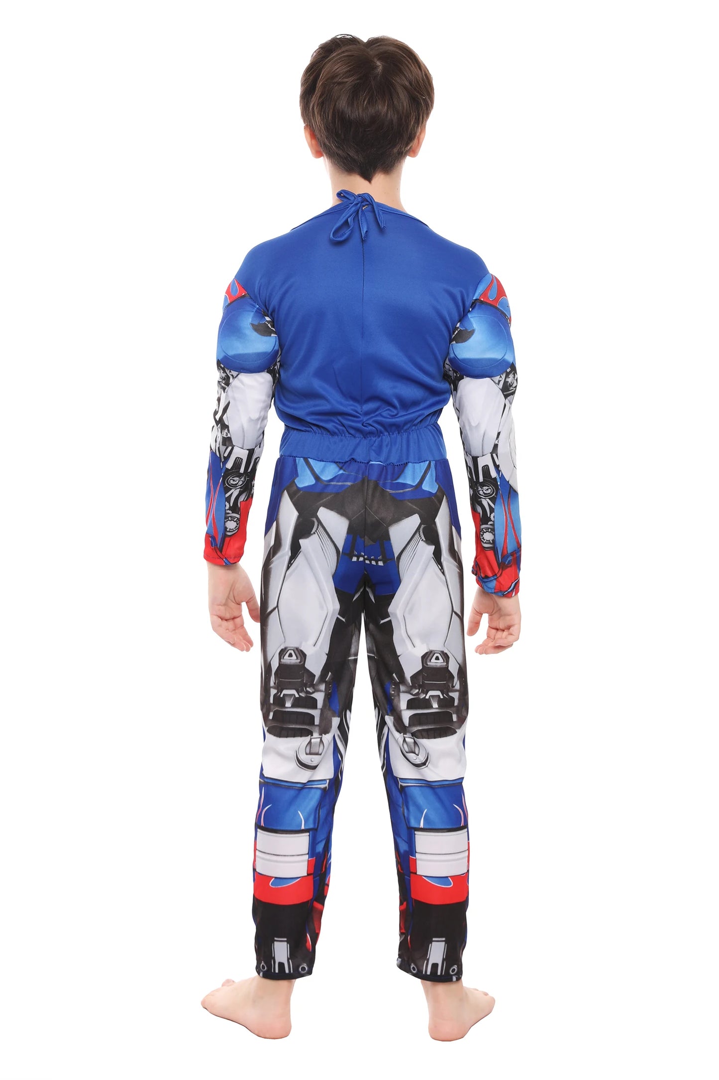 Halloween Boys Purim Optimus Muscle Prime Costume Robot Cars Jumpsuit Boy Superhero Book Week Child Fancy Dress
