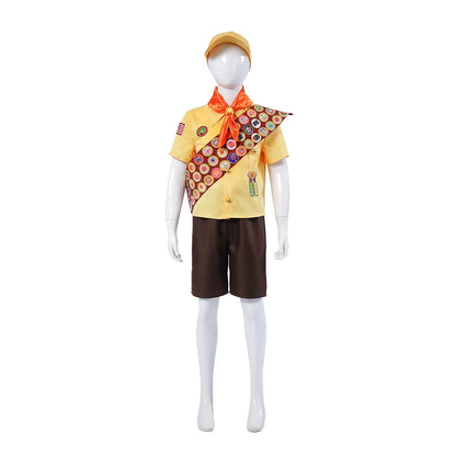 Up Cosplay Costume, Little Boy Russell, Little Explorer, Anime Movie Character Performance Costume, Cosplay Costume Russell