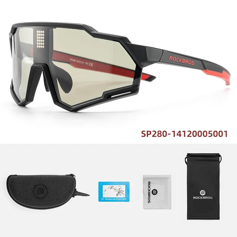 Sunglasses Polarized Cycling Glasses Electronic Color Change Glasses UV400 Safety Bike Bicycle Eyewear Sports Goggles