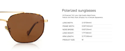 Fashion Uv400 Protect Sunglasses Men Women Trendy Double Bridge Pilot Polarized Sun Glasses Goggles Shades