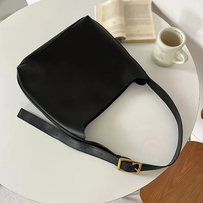 2 Pcs Large Capacity Handbag with Adjustable Shoulder Straps, Magnetic Closure, Simple and Casual Single Shoulder Crossbody Bags