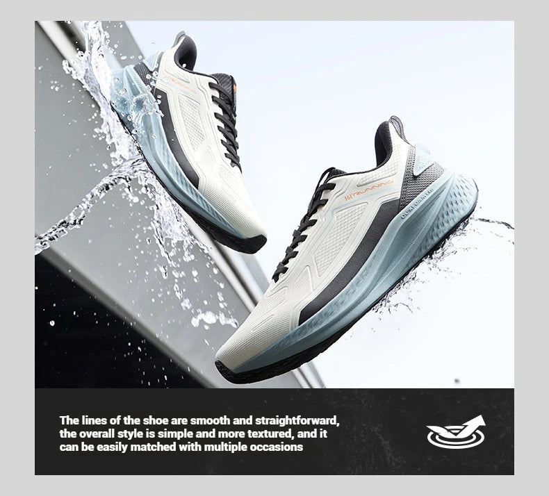 Rainblock Men Running Shoes Water Repellent Anti-Slip Grippy Cushioning Airy Male Sneakers 672532231