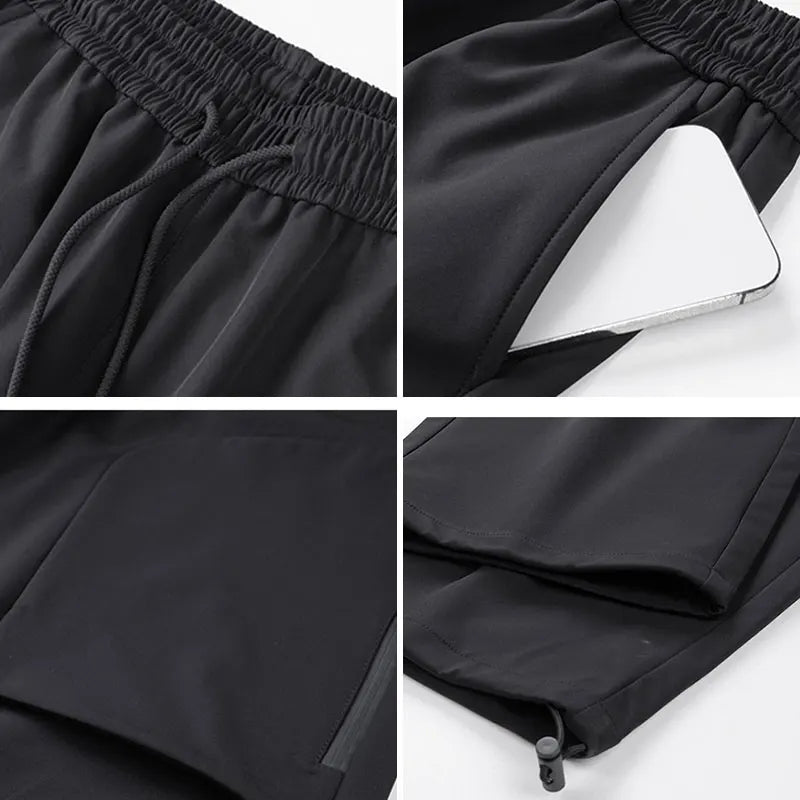 Male Hiking Pants Outdoor Waterproof Windproof Mountaineering Sports Pant Spring Autumn Zippered Pocket Fishing Camping Trousers