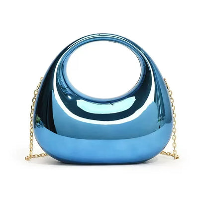 Mini Acrylic Dinner Bag Women's Crossbody Chain Handbag New Arrival Elegant Folded Underarm Bag with Magnetic Buckle Clutch