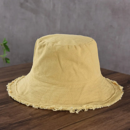 Wholesale New Bob Summer Bucket Hats Reversible Men Ladies Cotton Outdoor Sports Pull Up Fashion Panama Sun Hat Gift Wine Party