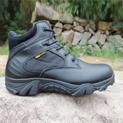 Men Desert Tactical Boots Mens Work Safty Shoes Special Force Waterproof Boot Lace Up Combat Ankle Boots Big Size