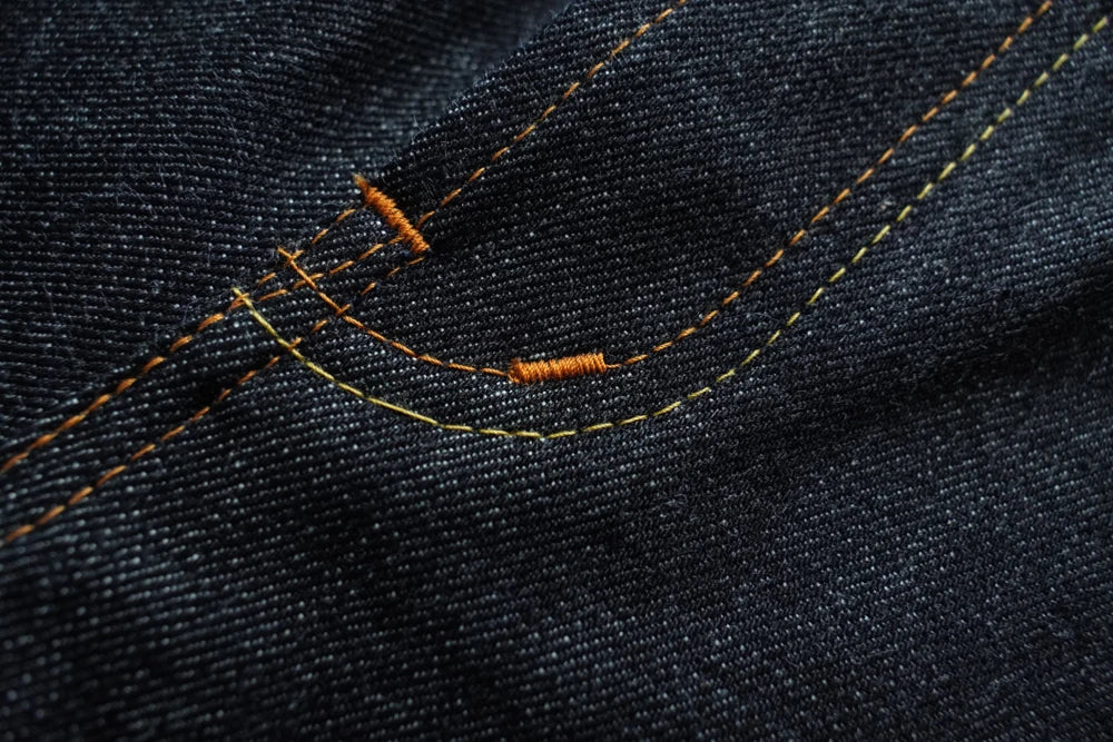 Mens Jeans Selvedge Denim Jeans for Man Silver Button Loose Fit Handmade 15 Oz