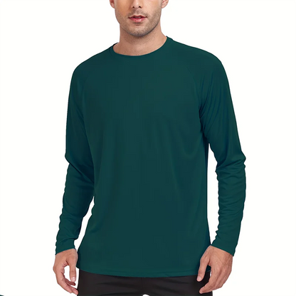 Nheals UPF 50+ Long Sleeve T-shirt Men's UV Sun Protection Quick Dry Breathable Sunscreen T-shirt Hiking Fish Performance Tops