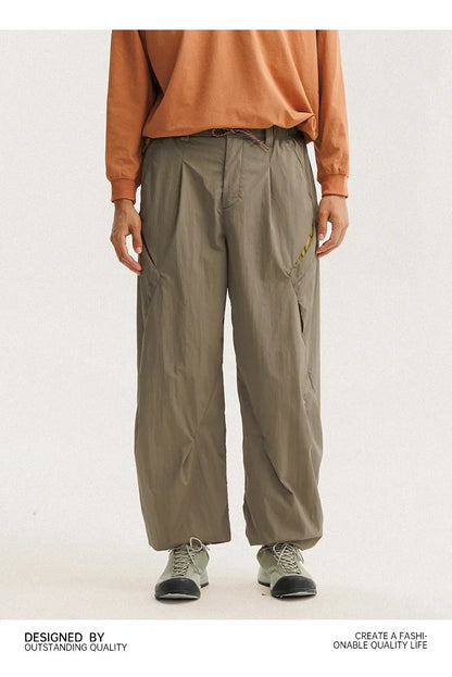 Men Women Lightweight Waterproof Quick Dry Outdoor Sport Hiking Loose Casual Techwear Track Cargo Pant Joggers Trousers