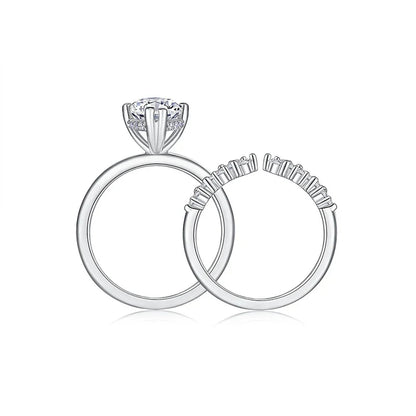 3CT 100% Real Full Moissanite Wedding Rings for Women Marquise Cut S925 Sterling Silver Marriage Band Fine Jewelry GRA