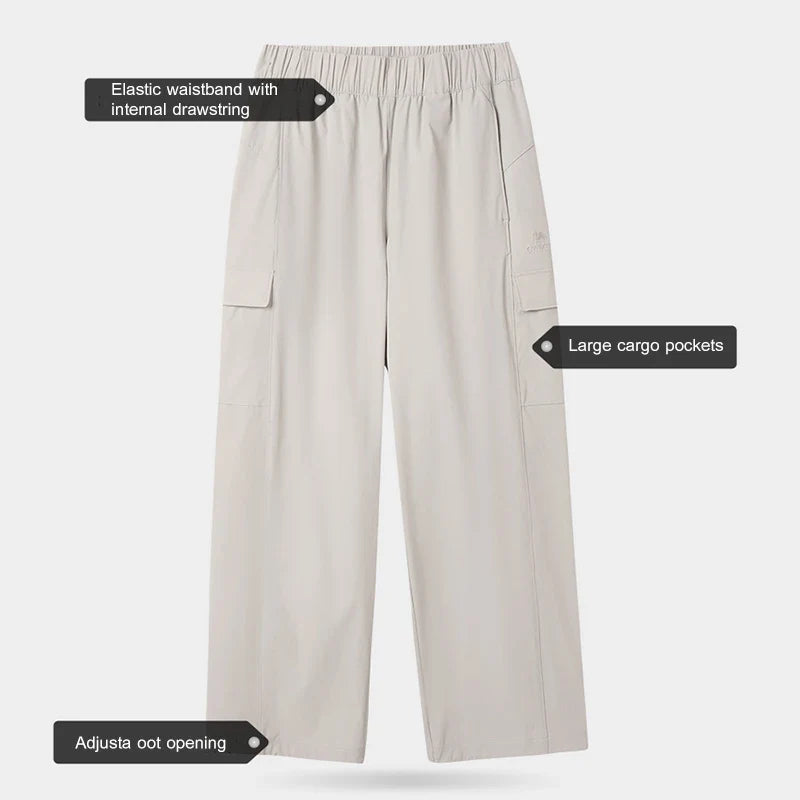 Outdoor Hiking Pants for Women Men's Casual  Trousers 2024 Autumn Sports Pants Loose Functional Overalls  Windproof