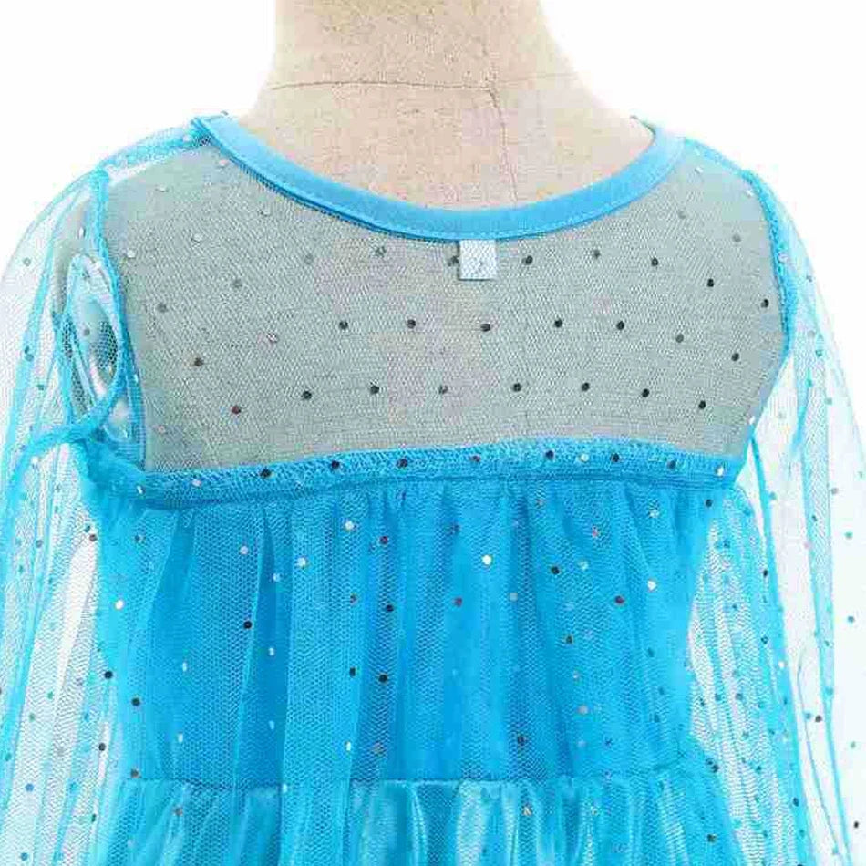 Elsa Dress for Girls Birthday Princess Dress For Kids Halloween Carnival Easter Party Cosplay Girls Costume