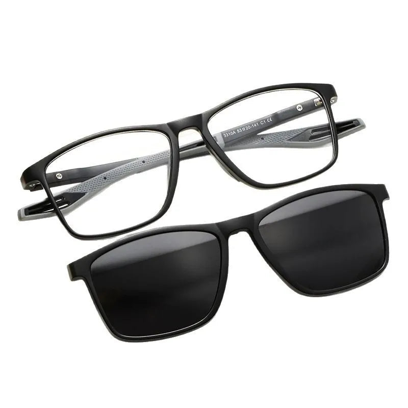 New Magnetic Clip-On Polarized Sunglasses Men Driving Night Vision Anti Blue Light Reading Glasses Women Prescription 3310