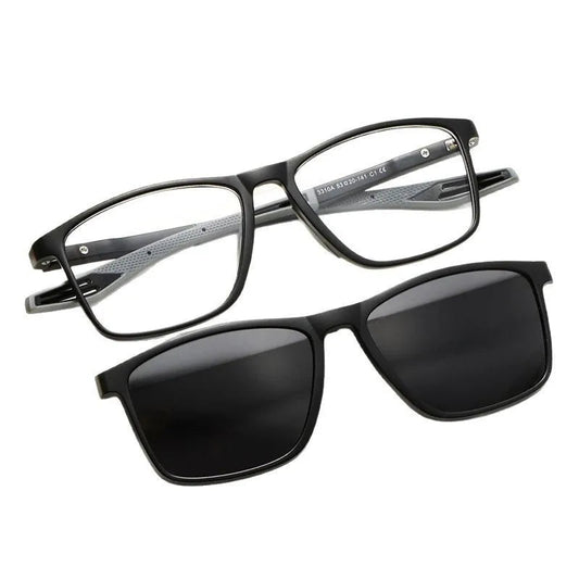 New Magnetic Clip-On Polarized Sunglasses Men Driving Night Vision Anti Blue Light Reading Glasses Women Prescription 3310