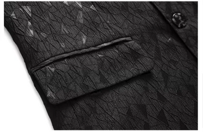 2026 New Men Business Social Suit Jacket Summer Male Single Breasted Thin Dress Male Jacquard Blazers Coats