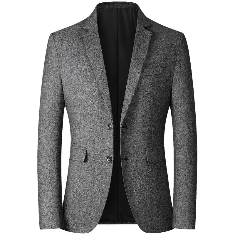 Brand Business Casual Jackets for Men Spring and Autumn Solid Color Turn-Down Collar Suits Blazer 2026 Wedding Blazer Men