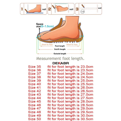 Size 35~50 Warm Heighten Boots Genuine Leather Men Boots High Quality Autumn Snow Boots Men Waterproof Soft Ankle Shoes