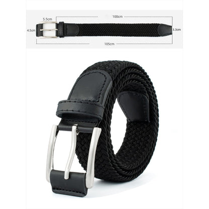 1pc Stretch Woven Braided Belt for Men Women Junior Casual Jeans Pants Golf Belt Canvas Belt