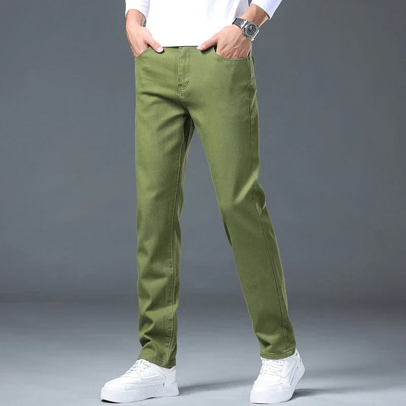 New Autumn Stretch Jeans Men's Clothing Slim Fashion Comfortable Hip-hop High Streetwear Male Elasticity Denim Trousers