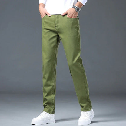New Autumn Stretch Jeans Men's Clothing Slim Fashion Comfortable Hip-hop High Streetwear Male Elasticity Denim Trousers