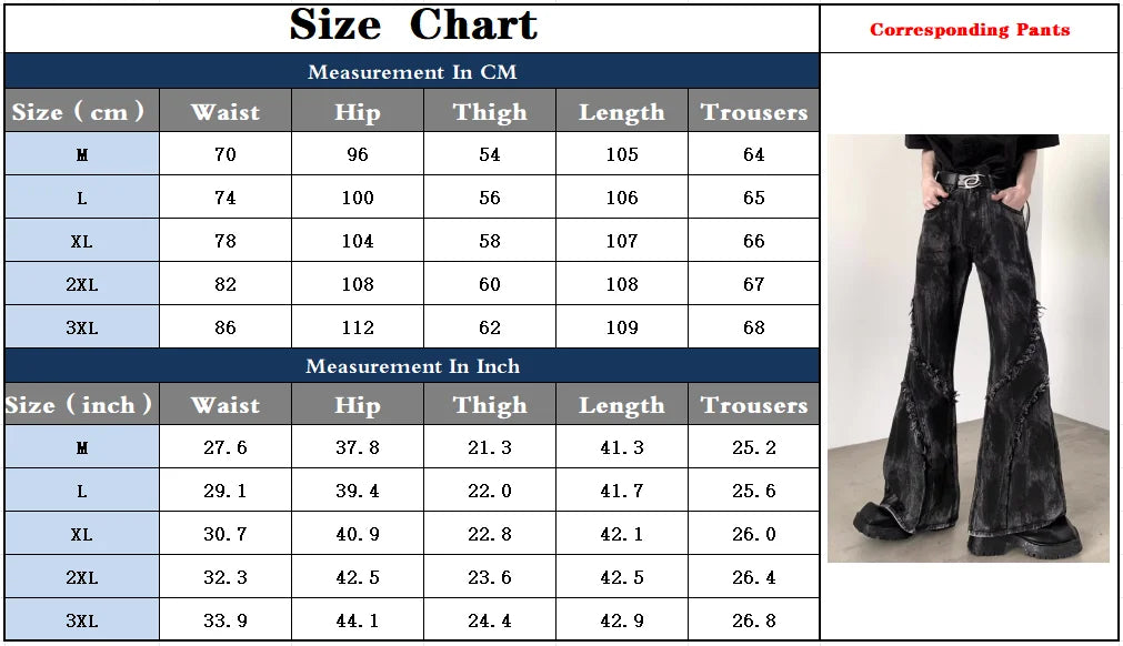 2025 Ropa Y2K Streetwear Washed Black Baggy Stacked Flare Jeans Pants For Men 90S Vintage Clothes Denim Trousers Pantalon Homme