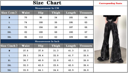 2025 Ropa Y2K Streetwear Washed Black Baggy Stacked Flare Jeans Pants For Men 90S Vintage Clothes Denim Trousers Pantalon Homme