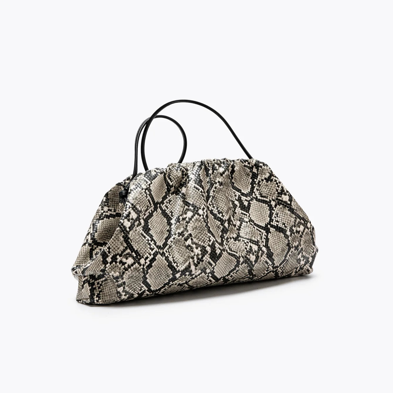 2026 Ruched Serpentine Dumpling Bags Women Pouch Handbag Cloud Clutch Snake Pattern Shoulder Crossbody Bag Luxury Designer Bag