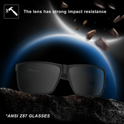 XL Z87 Polarized Safety Sport Sunglasses for Men Women Big Wide Heads TR90 Ultralight UV400 Oversized Outdoor Work Shades 8108