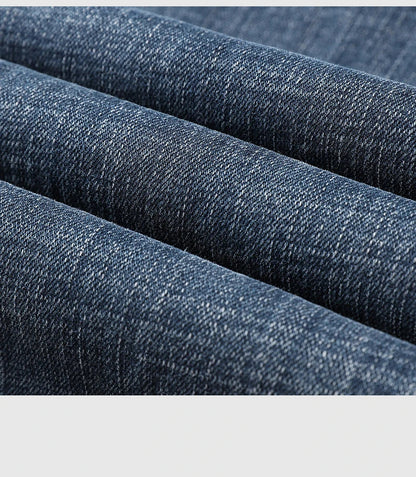 2024 Cotton Stretch Jeans Men Classic Retro Straight Slim Straight Trouser Male Korea Brand Clothing Denim Pants Plus Size 40