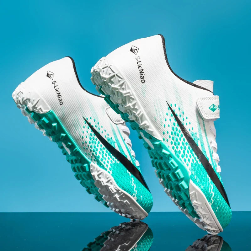 New Kids Professional Football Boots Training Shoes Soccer Shoes Turf Match Grass Ultralight Cleats Boys Non-Slip Drop Shipping