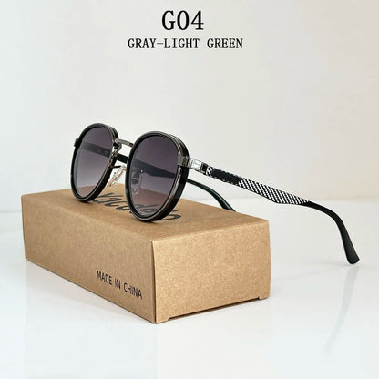 Fashion Oval Sunglasses For Men Luxury Retro Glasses Vintage Sunglasses Women Trendy And Fashionable Gafas De Sol Hombre Okulary