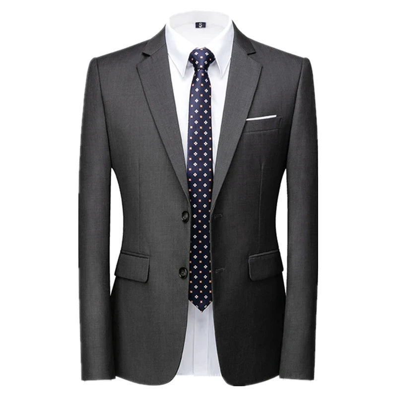 2026 New Men's Green Suit Jacket, Two Button V-Neck Coat, Wedding Party Formal Dress Tops Blue Red Yellow Green Blazers