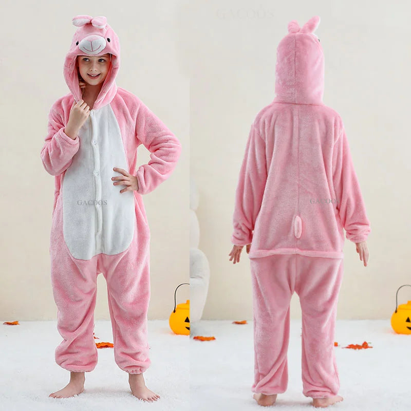 Capybara Anime Cosplay Costumes Kids Animal Cartoon Jumpsuit for Children Halloween Christmas Girls Boys Hooded Pajamas Onesies