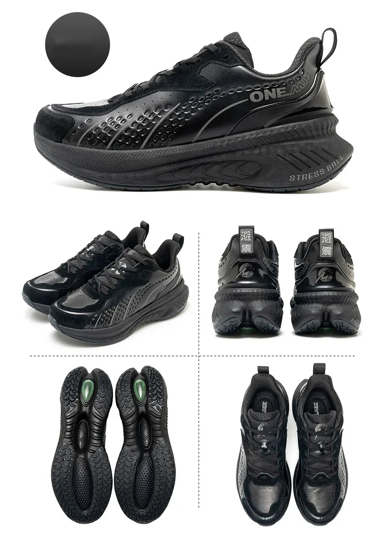 2025 Winter Training Running Shoes for Men Sport Shoes Leather Warm Wear-resistant Female Jogging Shoes Walking Sneakers