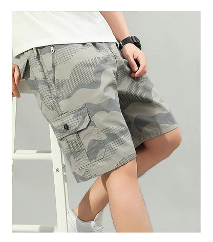 2026 Mens Cargo Shorts Hiking Running Shorts Light Weight Summer Camo Shorts with Pocket