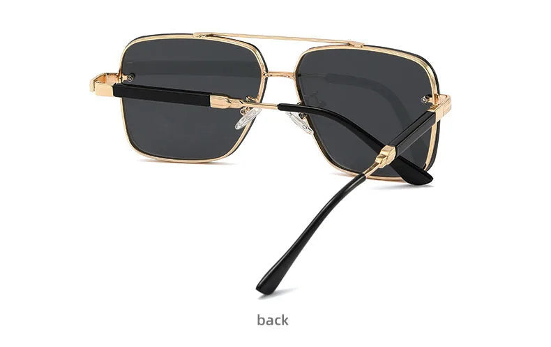 Square Sunglasses For Men 2024 Vintage Fashion Glasses Luxury Retro Sunglasses Women Trendy Vacation Shades Gafas De Sol Hombre