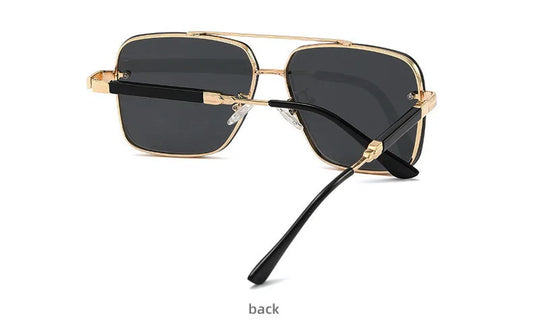 Square Sunglasses For Men 2024 Vintage Fashion Glasses Luxury Retro Sunglasses Women Trendy Vacation Shades Gafas De Sol Hombre